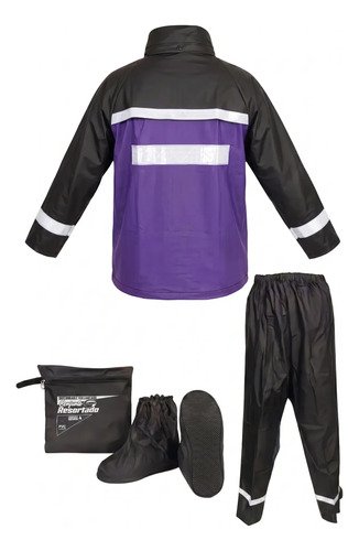 Impermeable Moto Traje Lluvia Motociclista Siliconado