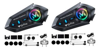D_603624-MCO100792874798_122025-O.jpg 2 Pcs Y12pro Intercomunicador Bluetooth Para Casco De Moto