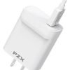 Cargador Rápido De Pared Usb-c Pzx 100w Quick Charge 5.0 Blanco Compatibilidad Universal
