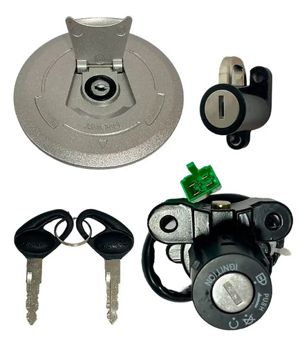 D_610635-MCO79010611807_092024-O.jpg Kit Suiche Dr150 Tapa Gasolina Seguro Switch Con 2 Llaves