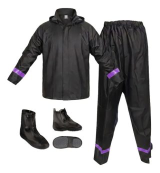 Impermeable Moto Traje Lluvia Motociclista Siliconado Unisex