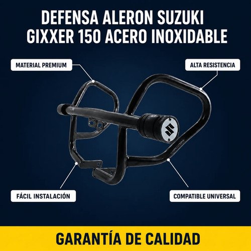 Defensa Aleron Suzuki Gixxer 150 Proteccion Anticaida