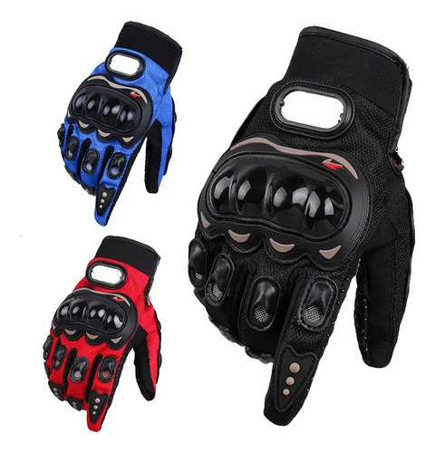 D_614138-MCO80404512087_112024-O.jpg Guantes Moto Ciclista Con Protección En Nudillos Y Palma