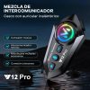 2 Pcs Y12pro Intercomunicador Bluetooth Para Casco De Moto