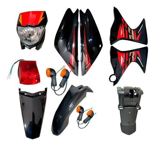 D_615608-MCO94275926533_102025-O.jpg Kit Tapas Completas Para Yamaha Xtz 125 13 Piezas