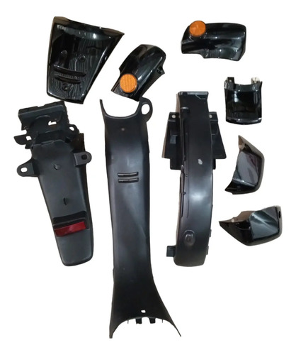 Kit Carenado Tapas Completo Honda C100 Wave I Negro 19 Pieza