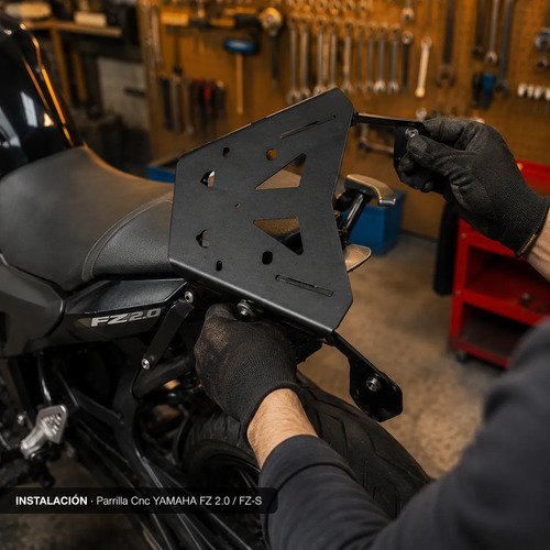Parrilla Yamaha Fz 2.0 Fz-s Base Maletero Acero Cnc