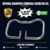 Defensa Tipo Mariposa Cromada Suzuki Gn 125