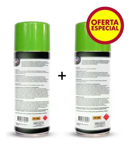 Kit Limpieza Cadena Moto Crc 220 Ml Lubricante Desengrasante