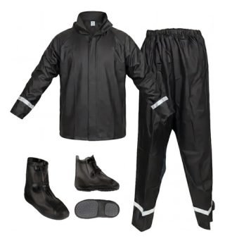 Impermeable Moto Traje Lluvia Motociclista Siliconado Unisex