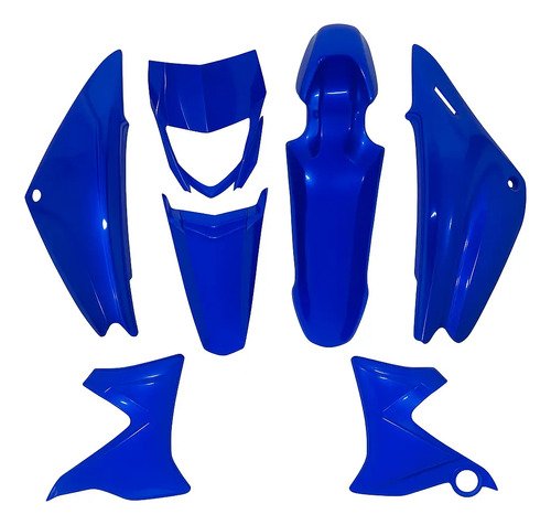 Kit Tapas Xtz 125 Guardabarro, Carenaje Cola Completo 7p