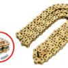 Cadena Moto 525x120l Oring Reforzada Dorada