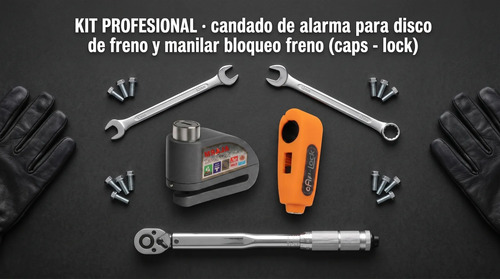 Candado Moto Bici Alarma Disco Seguro Manilar Antirrobo