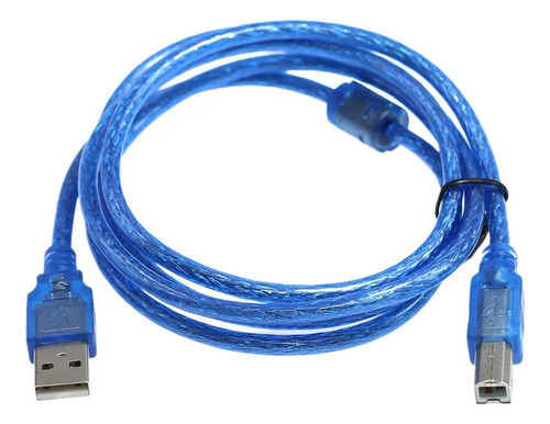 Cable Impresora 1.5 Mts Grueso Escaner Multifuncional Azul