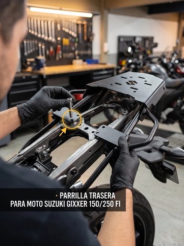 D_651149-MCO112288387233_052026-O.jpg Parrilla Suzuki Gixxer 150 250 Fi Especial Reforzada Negra