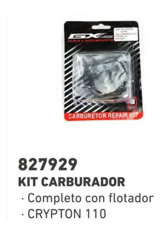 Kit Carburador Completo Yamaha Crypton 110 Calidad Original
