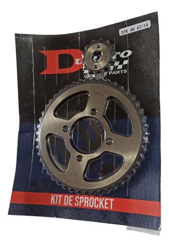 Kit Arrastre Plato/piñon Acerado Dt 125-175 Acerado Moto