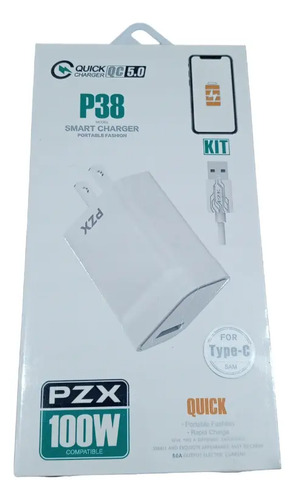 D_660724-MCO80297855222_112024-O.jpg Cargador 5.0 Carga Rápida Quick Charger 100w Tipo C Android