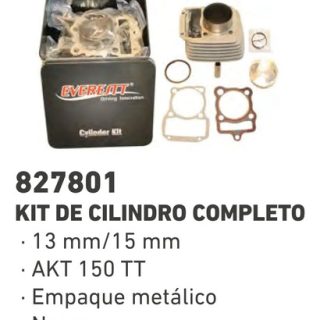 Kit Cilindro Completo Akt 150 Ne Ttr P-delgado 13mm Premium