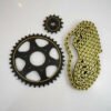 Kit De Arrastre Suzuki Dr150 Cadena Dorada Reforzado