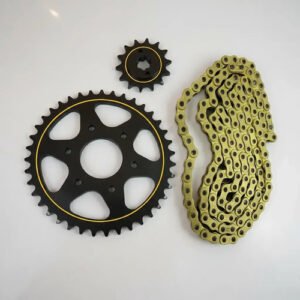 Kit De Arrastre Suzuki Dr150 Cadena Dorada Reforzado