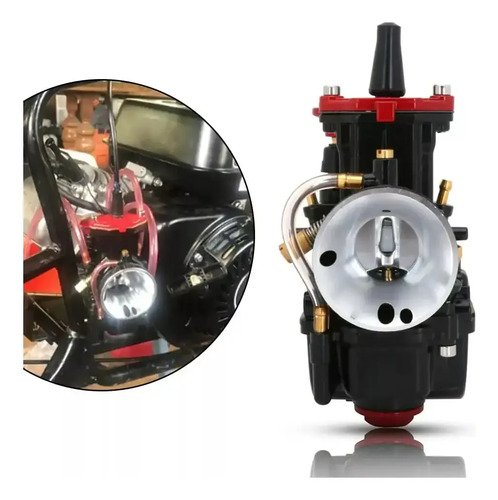 Carburador Cortina Plana Universal Para Adaptar 28 Mm Negro