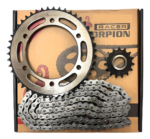 Kit De Arrastre Yamaha Fz 250 Fz25 Reforzado Acerado 1045