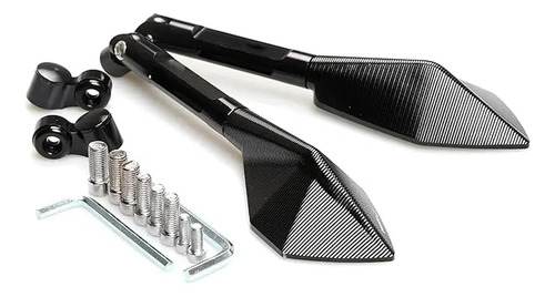 Espejos Tipo Rizoma 5 Puntas Para Moto Universal Lujo