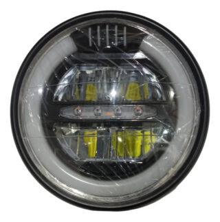 Farola Led Redonda Moto Universal Café Racer Nkd 2 Colores