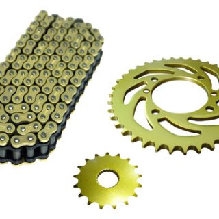 Kit Arrastre Ktm Duke 200 Rc 200 Ng Cadena Dorada Orrinada