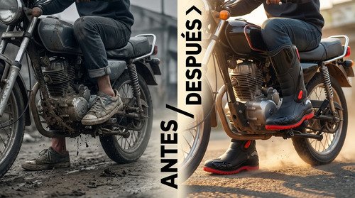 D_678232-MCO111859877557_052026-O.jpg Botas Impermeables Moto Racing Venus Caucho Lluvia