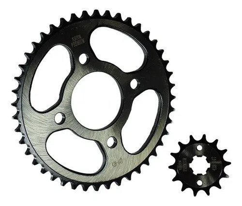 D_681709-MCO106758342370_022026-O.jpg Kit Arrastre Plato Piñón Acerado Gixxer 150 45t 15t Moto