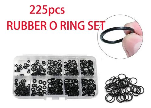 Kit Oring 225 Piezas Anillos Sellado Goma Nitrilo