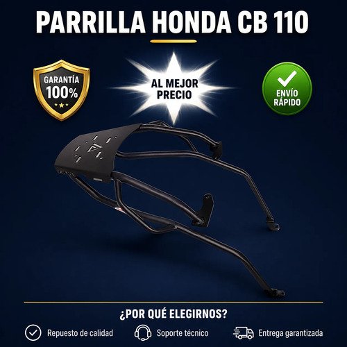 Parrilla Honda Cb 110 Base Maletero Acero