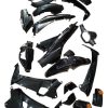 Kit Carenado Tapas Completo Honda C100 Wave I Negro 19 Pieza