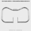 D_691304-MCO113421021369_062026-O.jpg Defensa Mariposa Suzuki Gn 125 Cromada Tubular Resistente