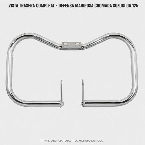 D_691304-MCO113421021369_062026-O.jpg Defensa Mariposa Suzuki Gn 125 Cromada Tubular Resistente
