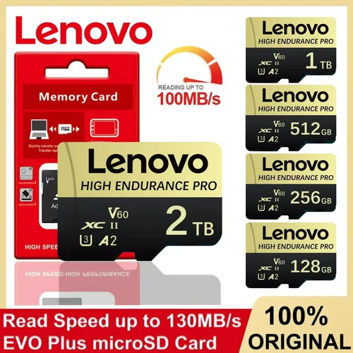 D_692935-MCO106974196112_022026-O.jpg Lenovo Micro Sd 2 Tb High Endurance Pro A2 V60 Adaptador