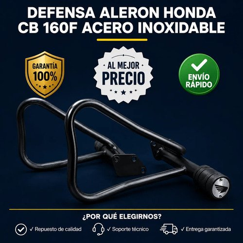 Defensa Aleron Honda Cb 160f Proteccion Anticaida