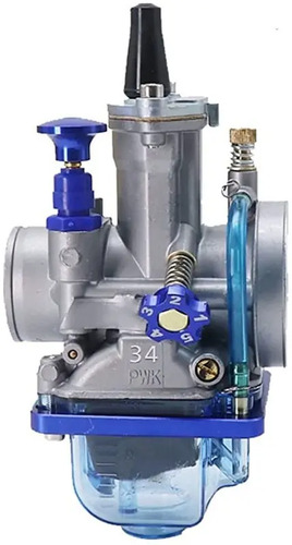 Carburador Cortina Plana Universal Para Adaptar 34mm Azul