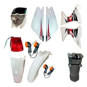 Kit Plasticos Xtz 125 Tapas Guardabarros Carenaje Cola