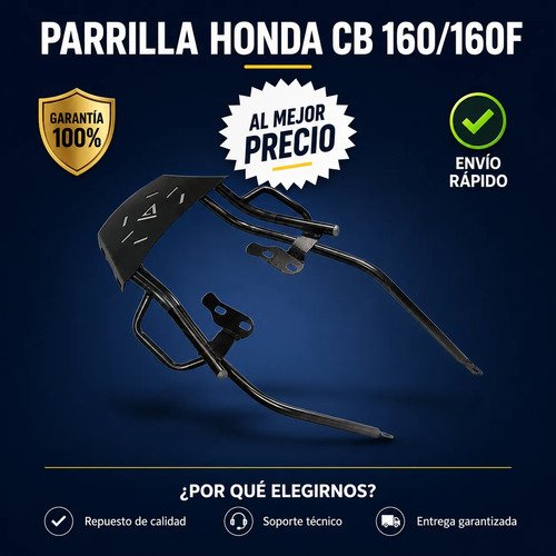 D_705608-MCO113410683939_062026-O.jpg Parrilla Honda Cb 160f Base Maletero Acero