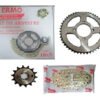 Kit Arrastre Acerado Cadena Dorada Cb 190r Cb160f 45/14t
