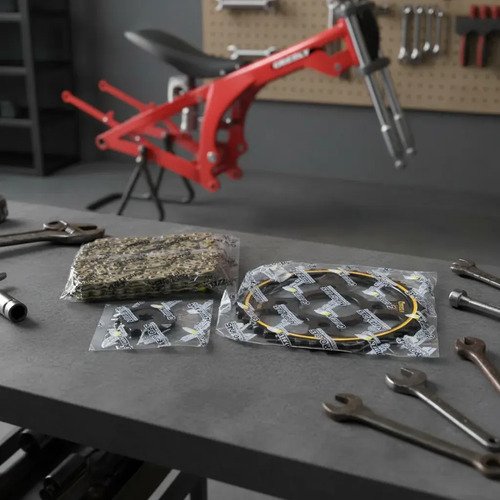 Kit Arrastre Pulsar 160 Ns Fi Acero Negro Reforzado