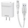 Cargador Rápido De Pared Usb-c Pzx 100w Quick Charge 5.0 Blanco Compatibilidad Universal
