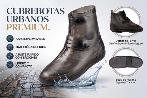 D_726263-MCO111470442681_052026-O.jpg Zapatones Impermeables Siliconado Cubre Zapatos Botín