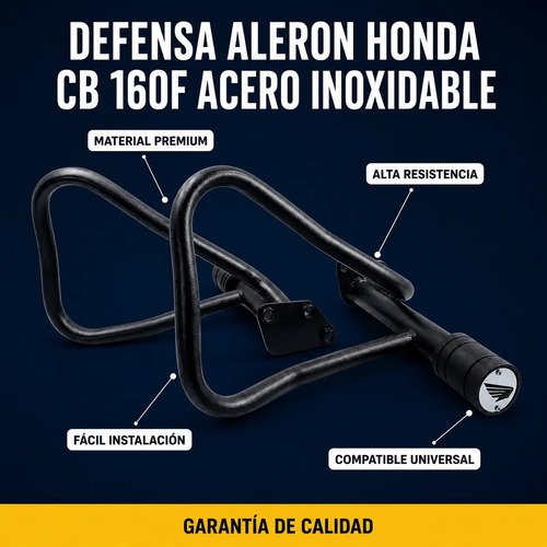 Defensa Aleron Honda Cb 160f Proteccion Anticaida