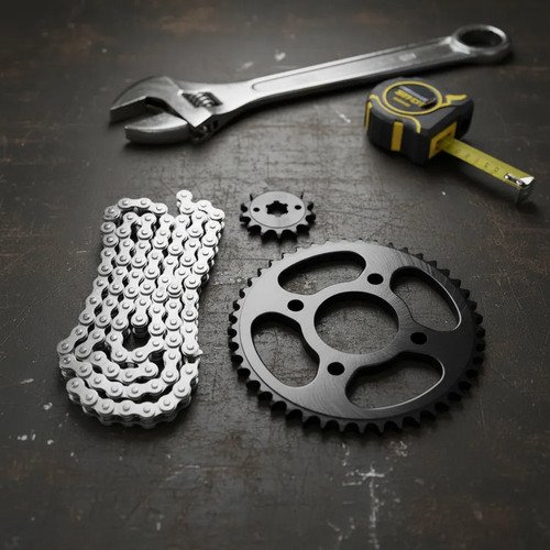 D_734303-MLA106759708150_022026-O.jpg Kit Arrastre Plato Piñón Acerado Gixxer 150 45t 15t Moto