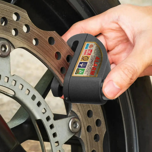 Candado Freno Disco Con Alarma Para Moto Bicicleta