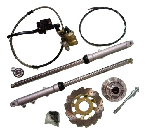 Tren Delantero Akt 125 100 Ax100 115 Sistema Freno Completo